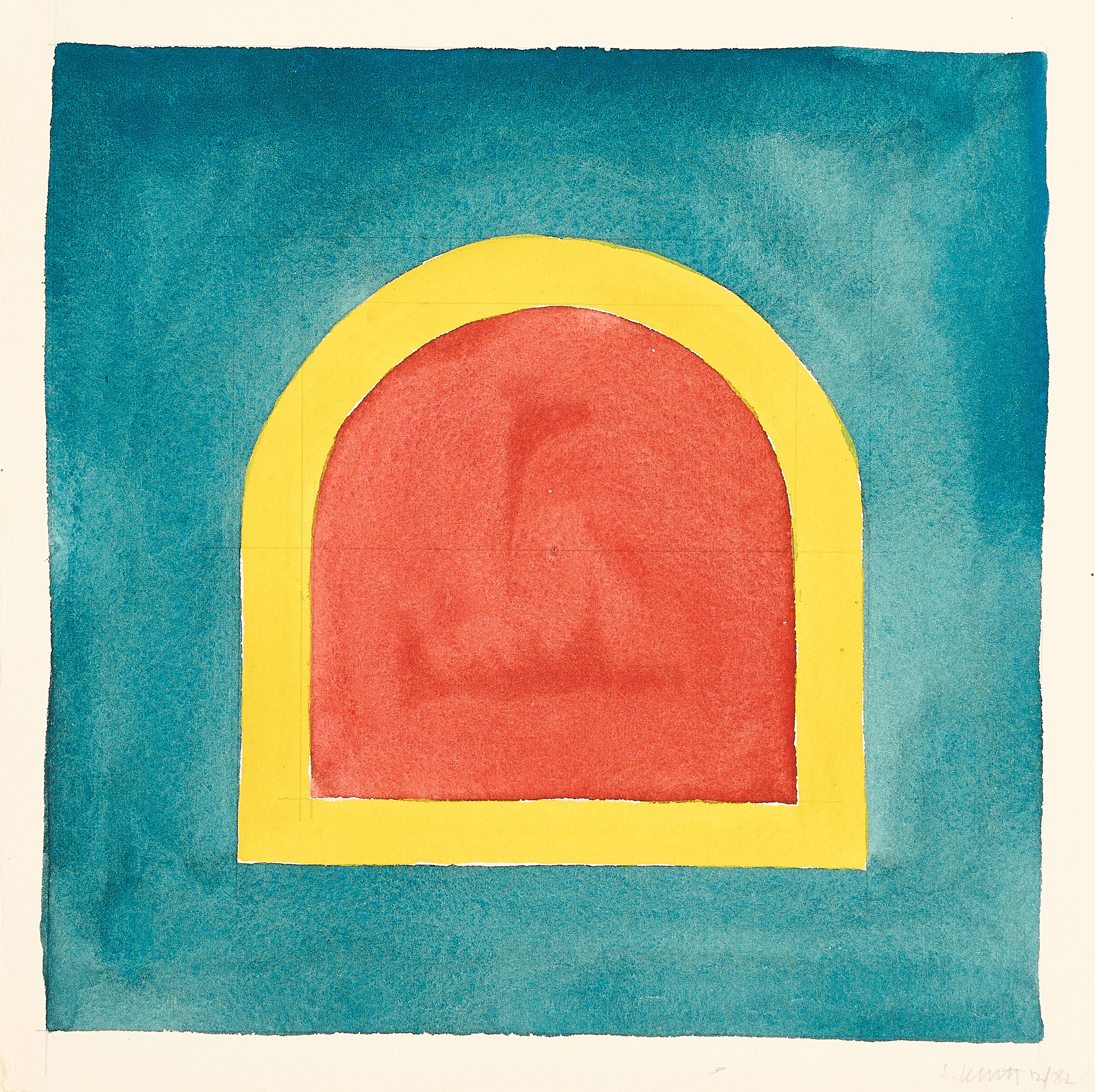 Artwork by Sol LeWitt, Untitled, Made of Gouache On Laid Card