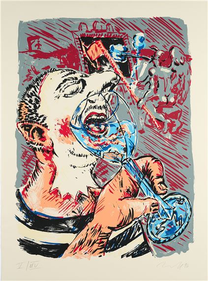 Der Trinker - Jörg Immendorff