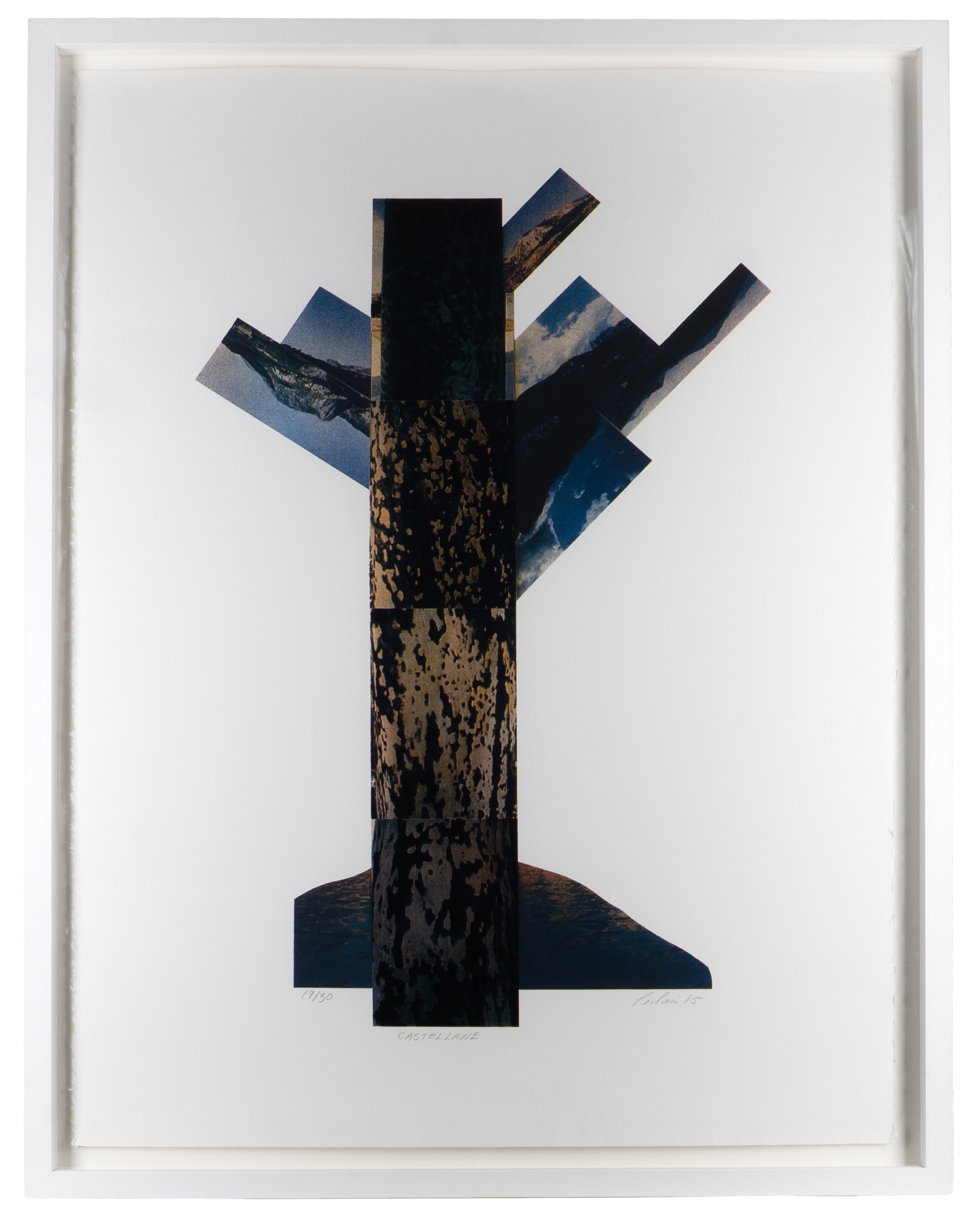 Artwork by Michel Leclair, Castellane, Made of Silkscreen Print