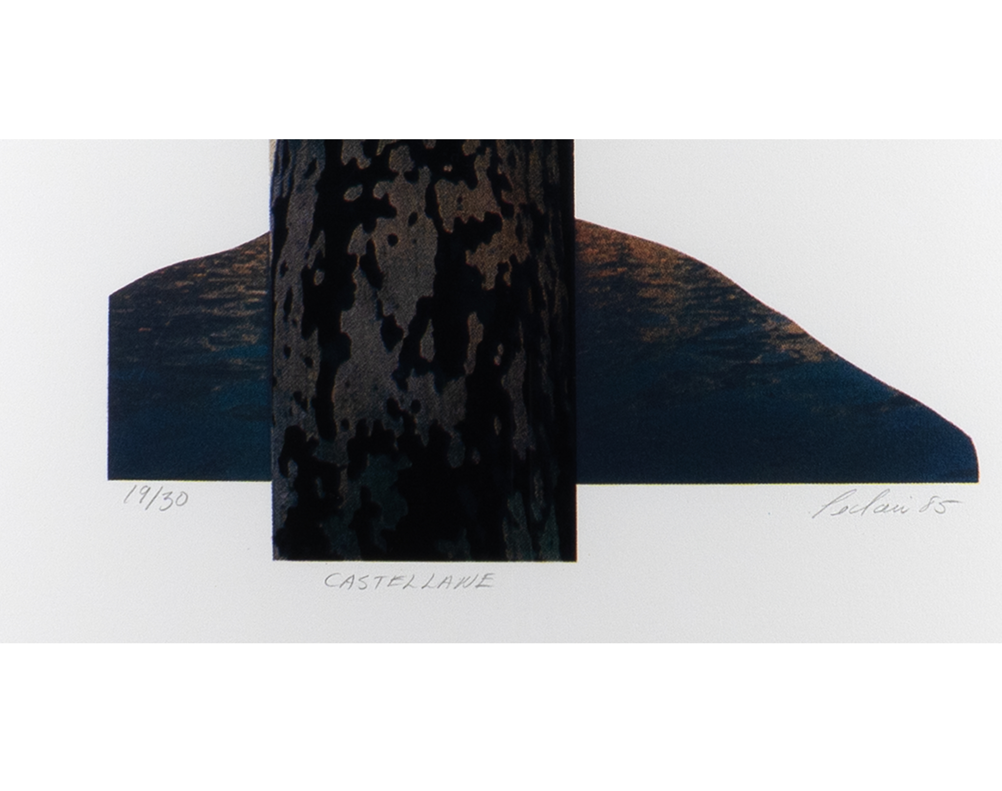 Artwork by Michel Leclair, Castellane, Made of Silkscreen Print