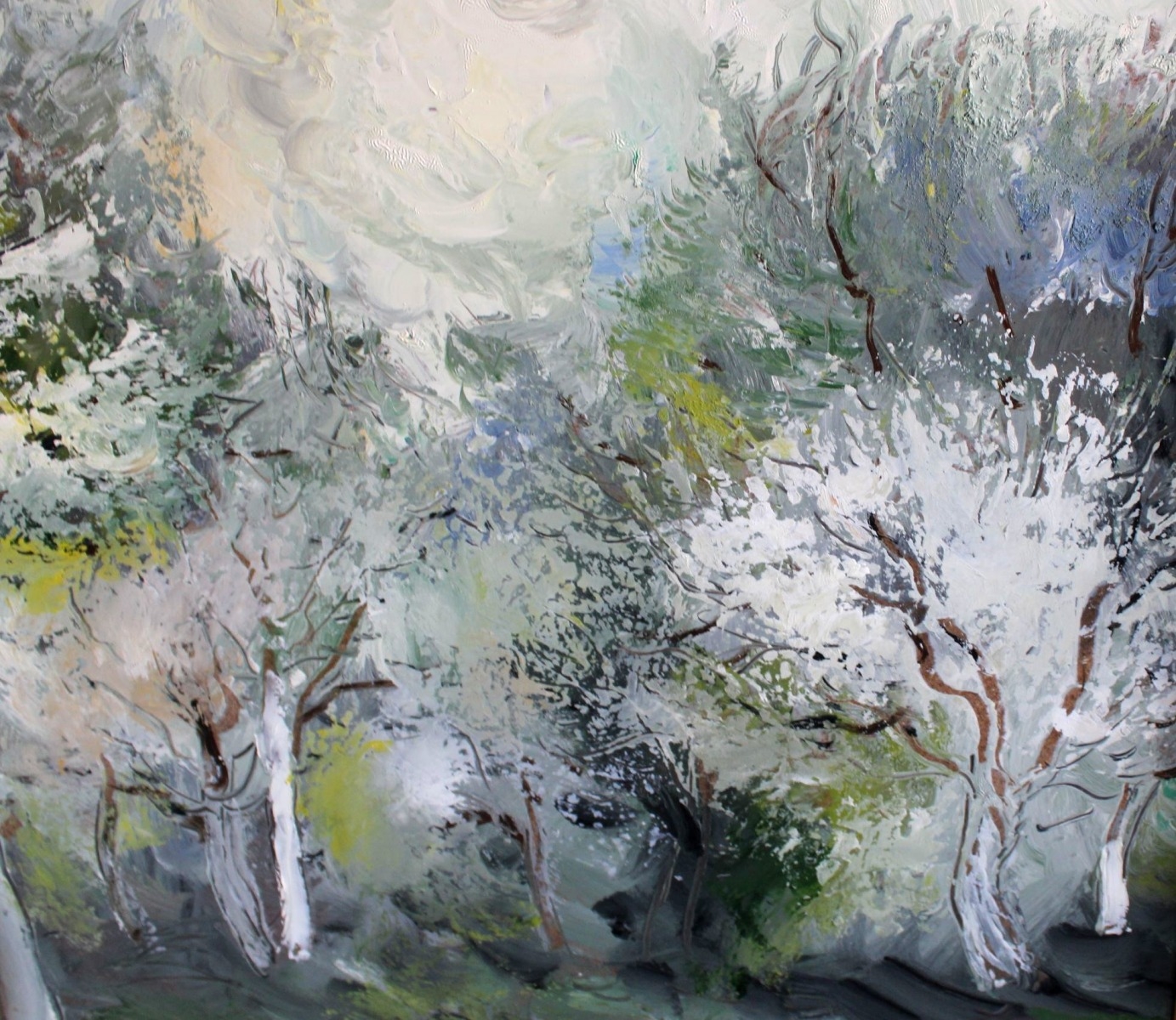 Artwork by Jazeps Pigoznis, Flowers, oil/cardboard, 70x81 cm, 1990, Made of oil/cardboard