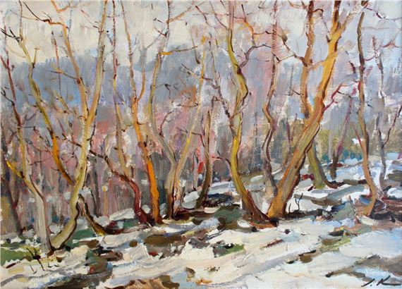 The Sound of Spring, oil/cardboard, 50x70 cm - Stanislavs Kreics