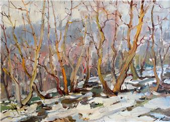 The Sound of Spring, oil/cardboard, 50x70 cm - Stanislavs Kreics