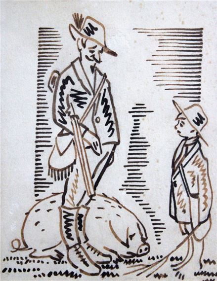 Paper, ink, 11x8 - Niklavs Strunke