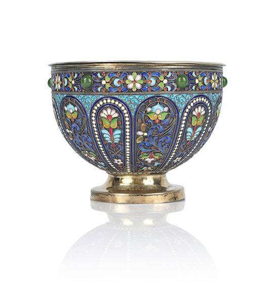 Coupe » Bratina » en argent  zolotniks - Russian School, 19th Century