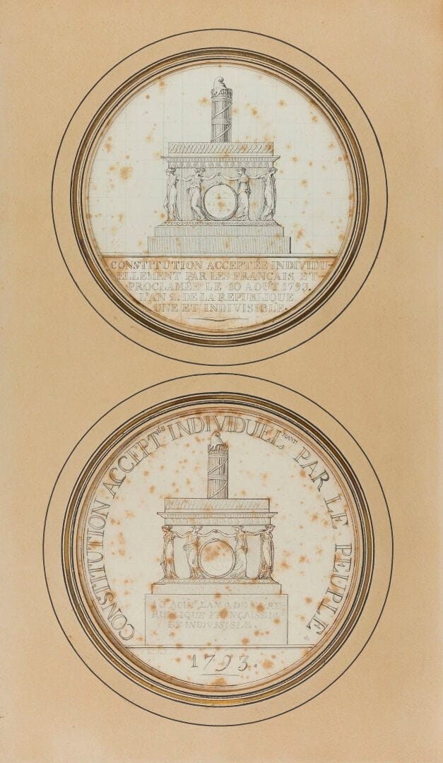 Augustin Dupre | Two designs for commemorative medals for the ...