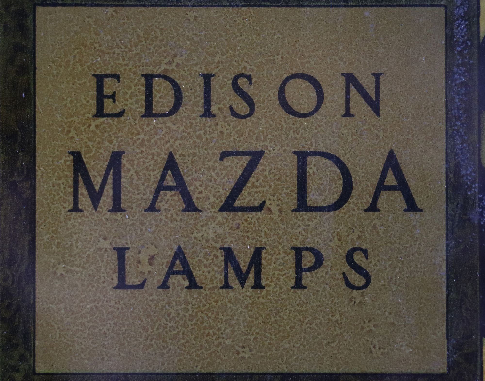 Artwork by Maxfield Parrish, Maxfield Parrish Designed Mazda Lamps Advertising on Glass, Made of Advertising On Glass