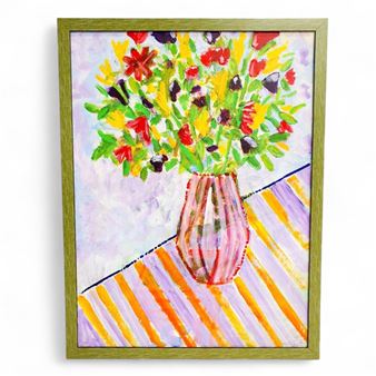 STILL LIFE OF FLOWERS IN A VASE - Ian Duvenhage