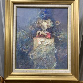 Girl and Soap Bubbles