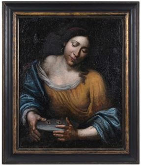 Important 17th Century Italian School Painting of Santa Lucia - Italian School, 18th Century