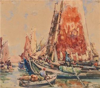 Boats in a harbour