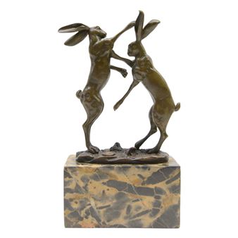 two hares boxing - Mario Nick