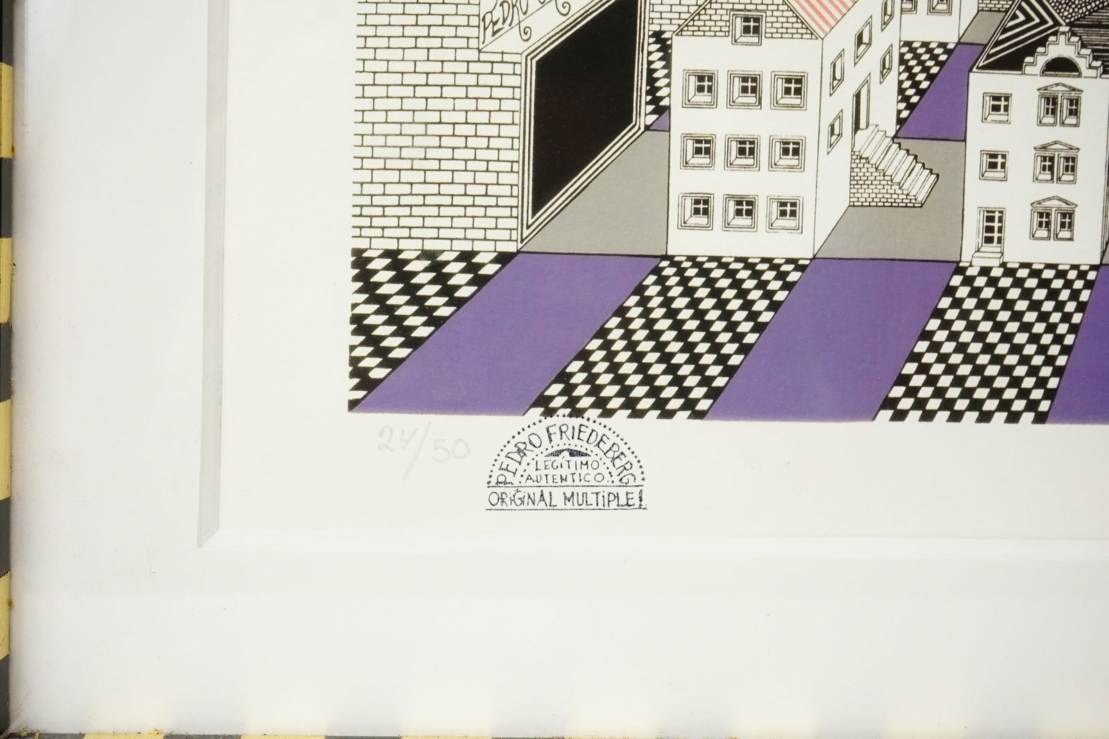 Artwork by Pedro Friedeberg, La Nariz de Cleopatra, Made of Color Serigraph