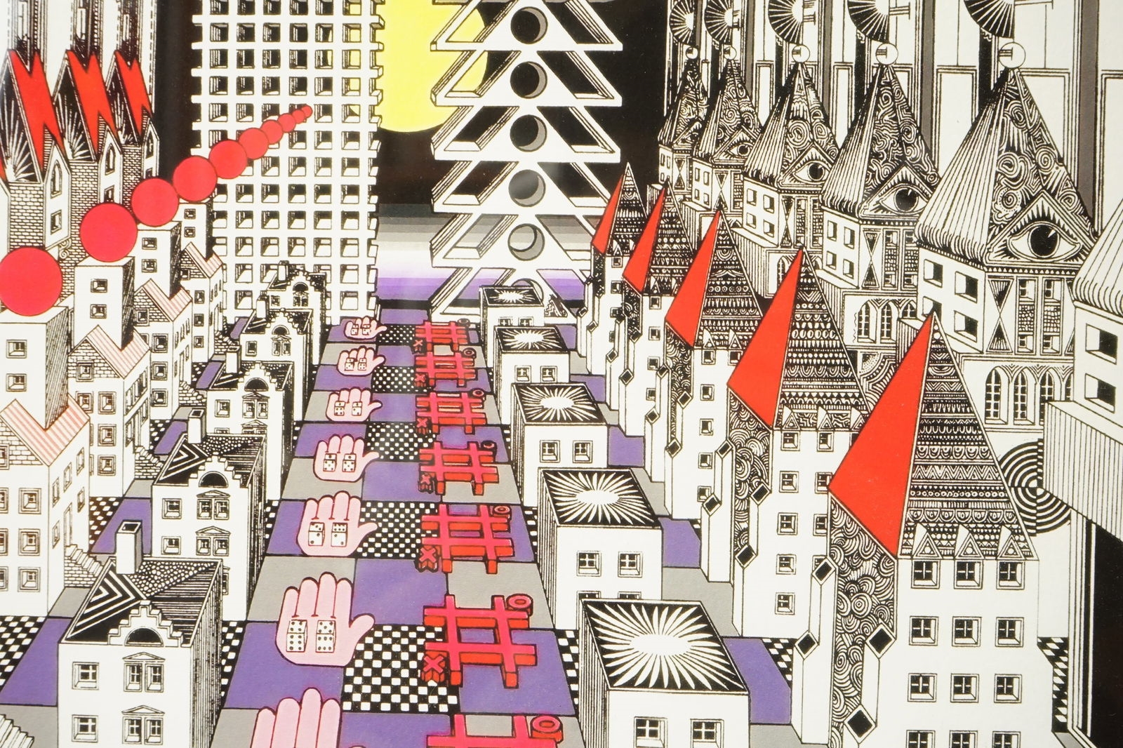 Artwork by Pedro Friedeberg, La Nariz de Cleopatra, Made of Color Serigraph