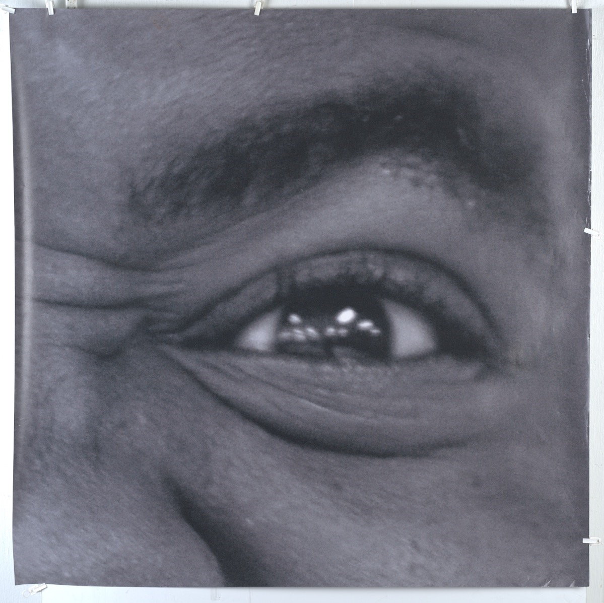 Artwork by JR, Untitled, Eye, Made of Photograph Printed On Heavy Paper