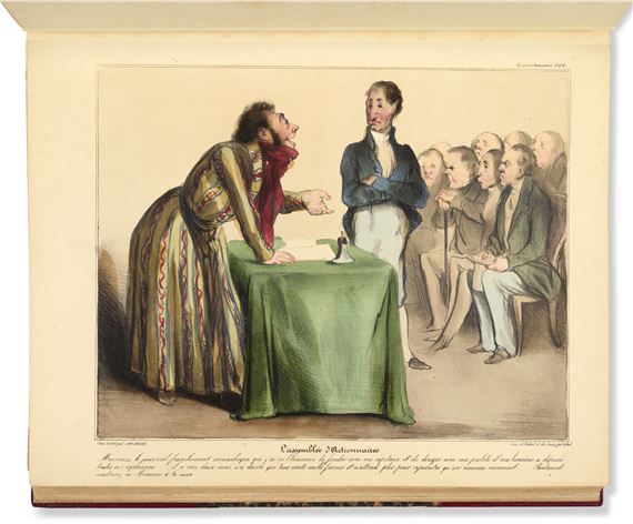 Les Robert Macaires, galerie morale des voleurs, spéculateurs, dupeurs, tireurs, enfonceurs et blagueurs divers que nous rencontrons dans Paris. Paris : Aubert, [1836-1838]. - Honoré Daumier