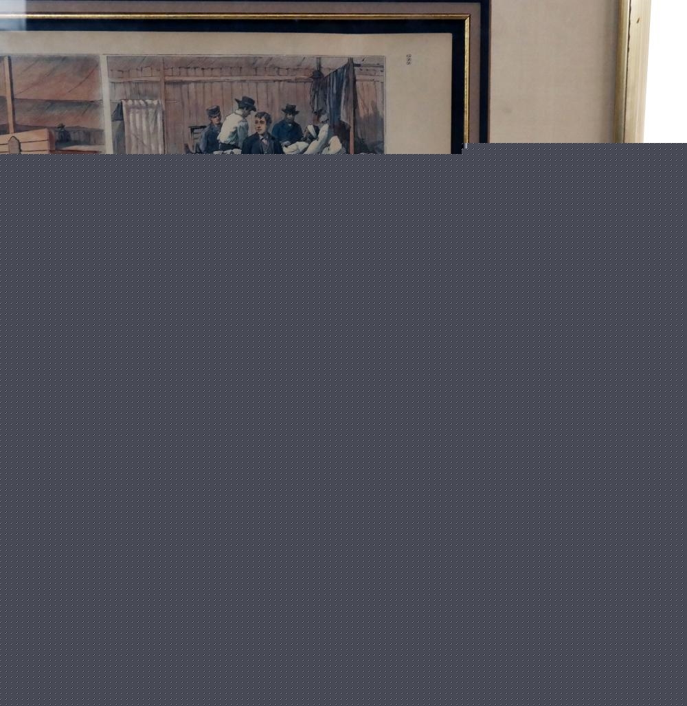 Artwork by William Cullen Bryant, Scenes in Chicago, Made of Colored Engravings