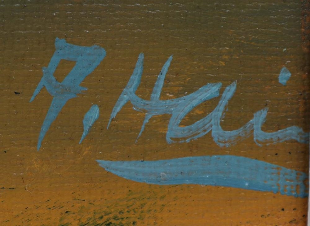 Artwork by Alfred Hair, GOLDEN STILLNESS, Made of Oil On Upson