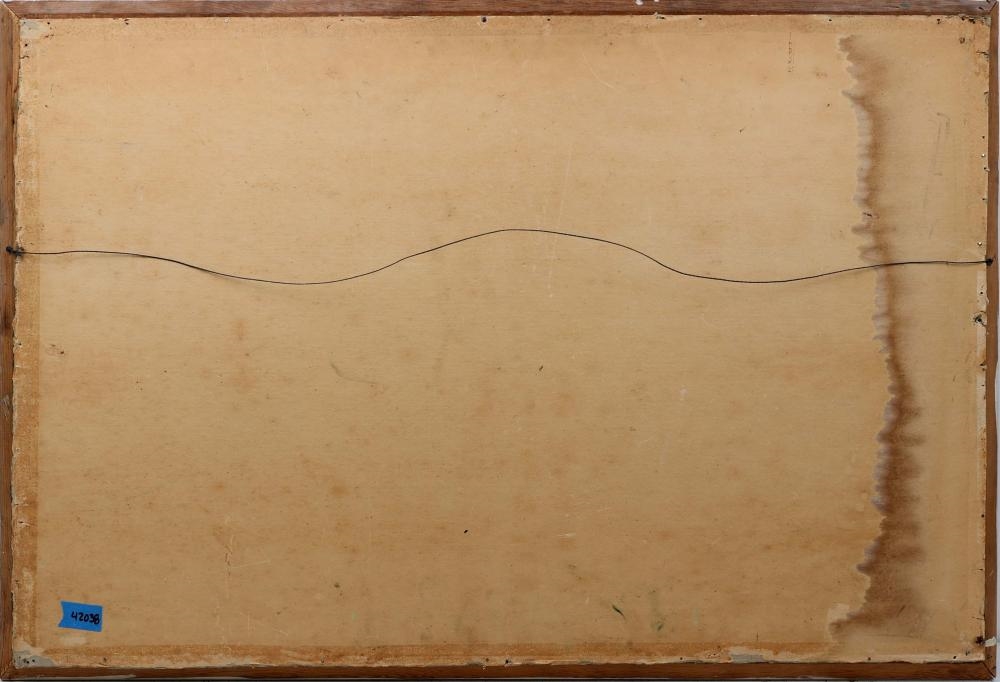 Artwork by Alfred Hair, GOLDEN STILLNESS, Made of Oil On Upson