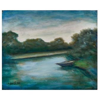 Boats on a River - Carlo Carrà