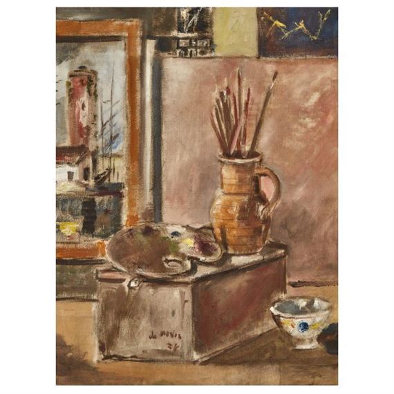 Interno di studio [Homage to Chardin - Filippo de Pisis