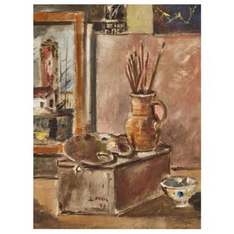 Interno di studio [Homage to Chardin