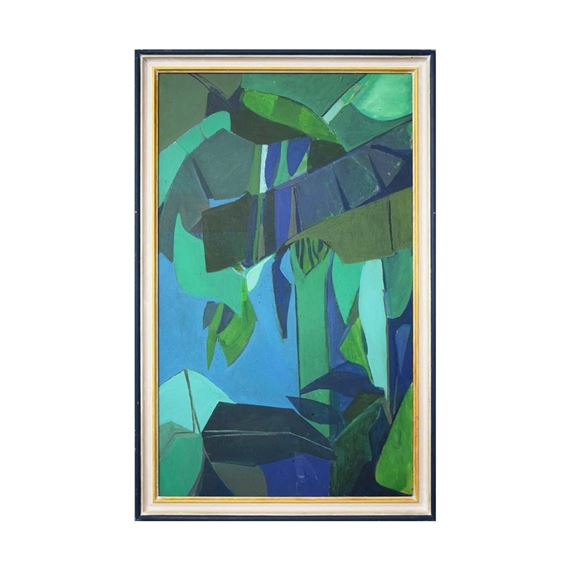 COMPOSITION IN BLUE AND GREEN - Paul Gell