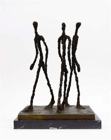THREE MEN WALKING II STYLE STUDY by Alberto Giacometti