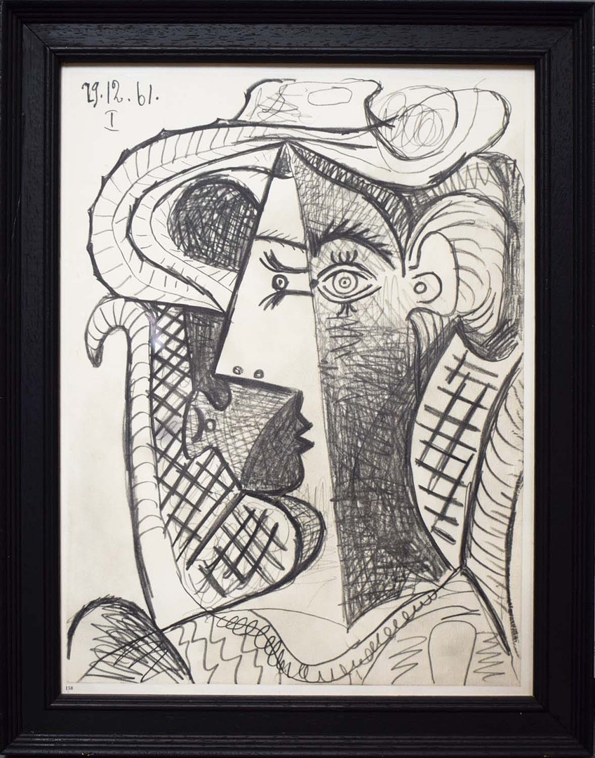 Artwork by Pablo Picasso, TETE DE FEMME, Made of Lithograph