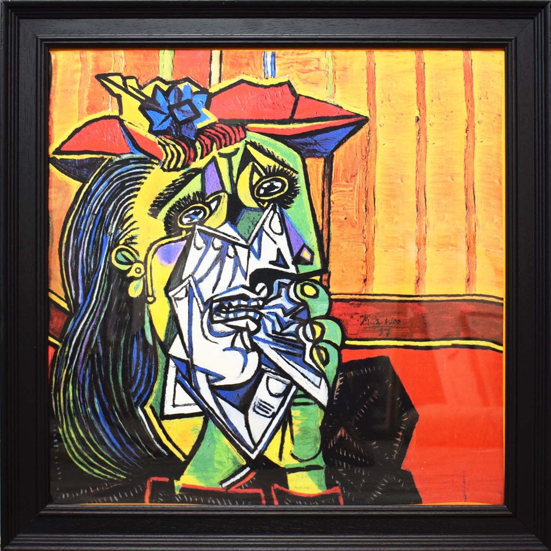 Artwork by Pablo Picasso, LA FEMME QUI PLEURE, Made of Giclee On Silk