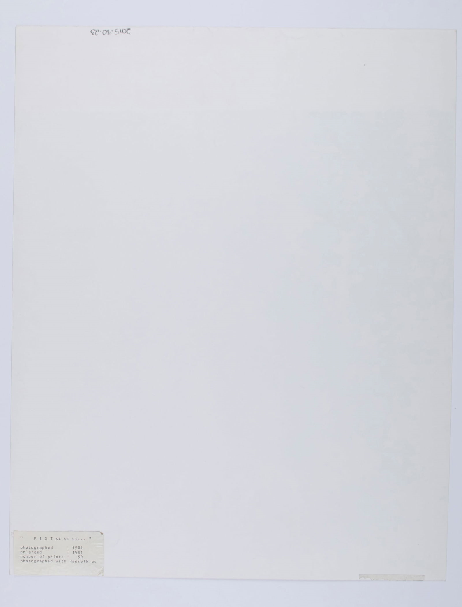 Artwork by Gerhard Pohl, Last Drop, Made of Gelatin Silver Prints