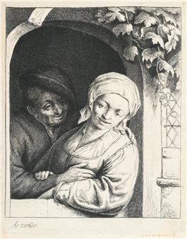 Village Romance (La Tendresse Villageoise - Adriaen van Ostade