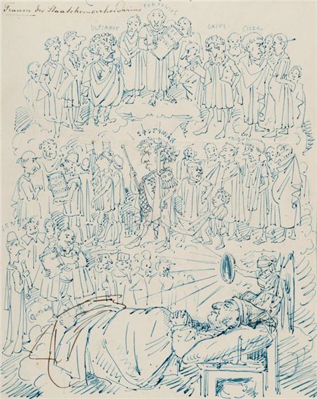 Traum des Staatshemorrhoidarius by Franz Graf von Pocci, Um 1845