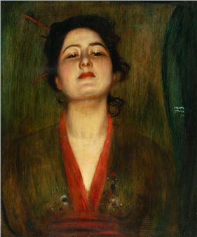 Portrait of a lady à la japonaise