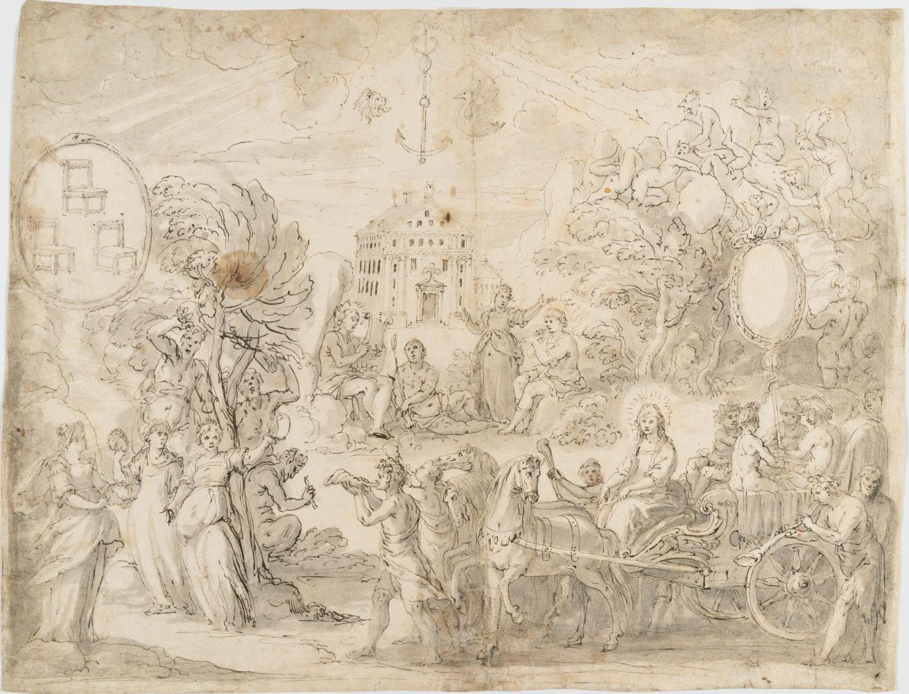 German School, 17th Century | Allegory with the Triumph of Wisdom (17 ...
