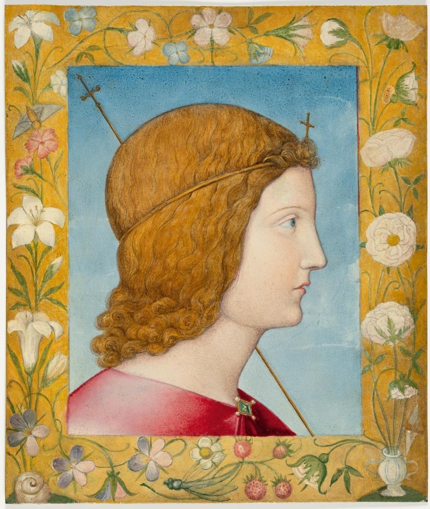 Artwork by Nazarene School, 19th Century, Der heilige Johannes, Made of oil on metal