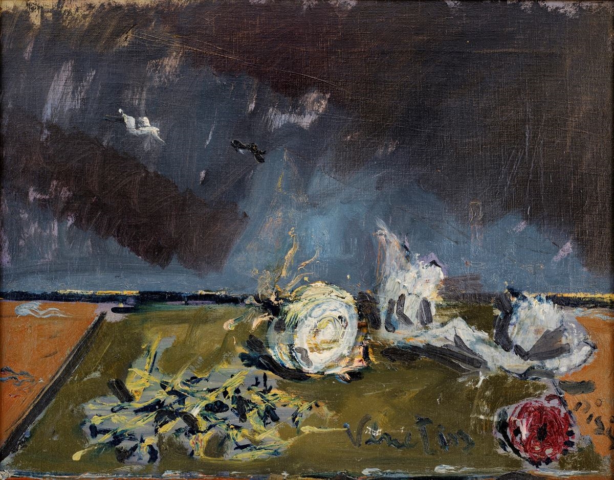 Artwork by Filippo de Pisis, Marine still life, Made of Oil On Canvas