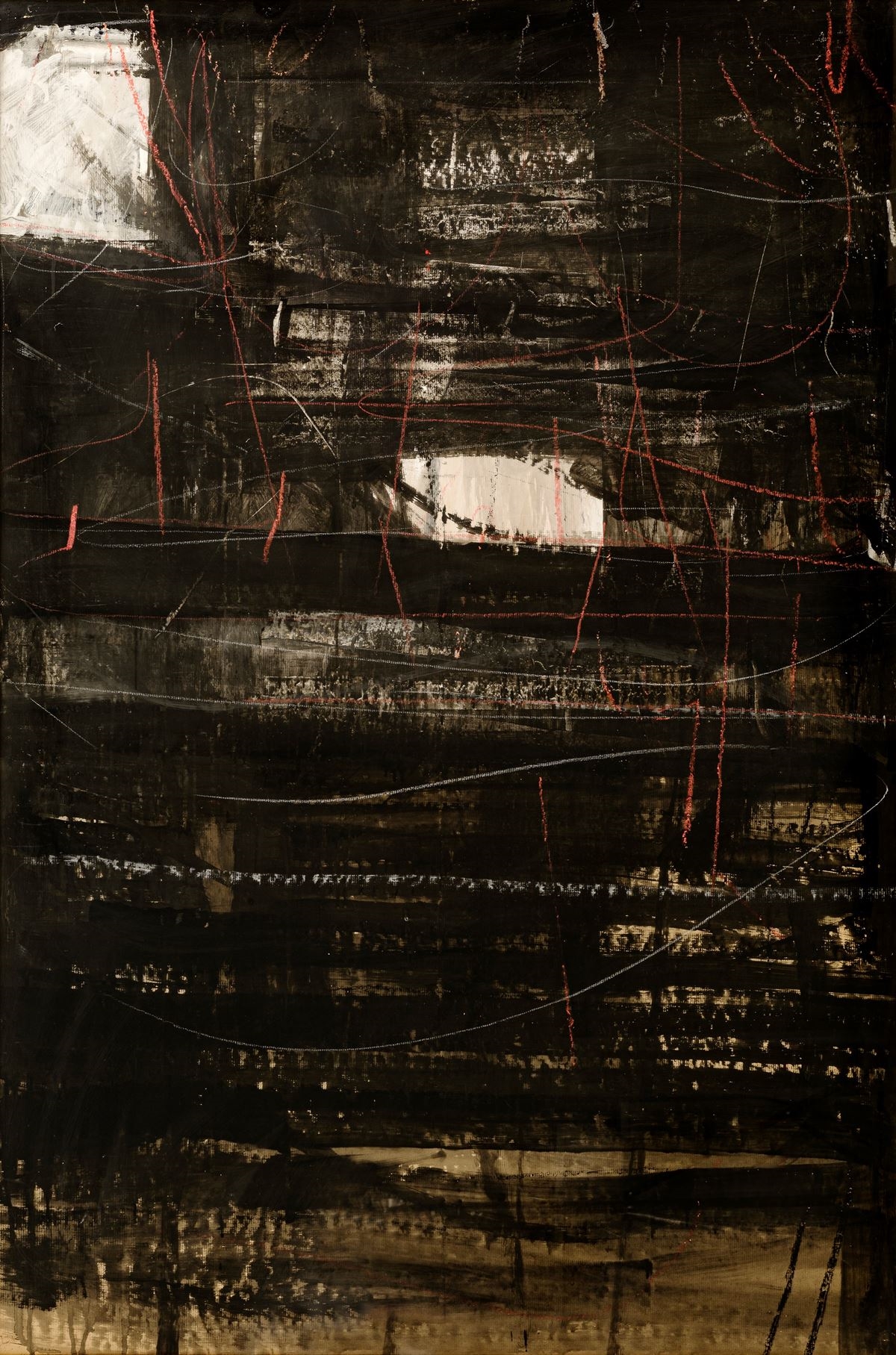 Artwork by Piero Ruggeri, untitled, Made of Mixed Media On Paper Transferred To Canvas