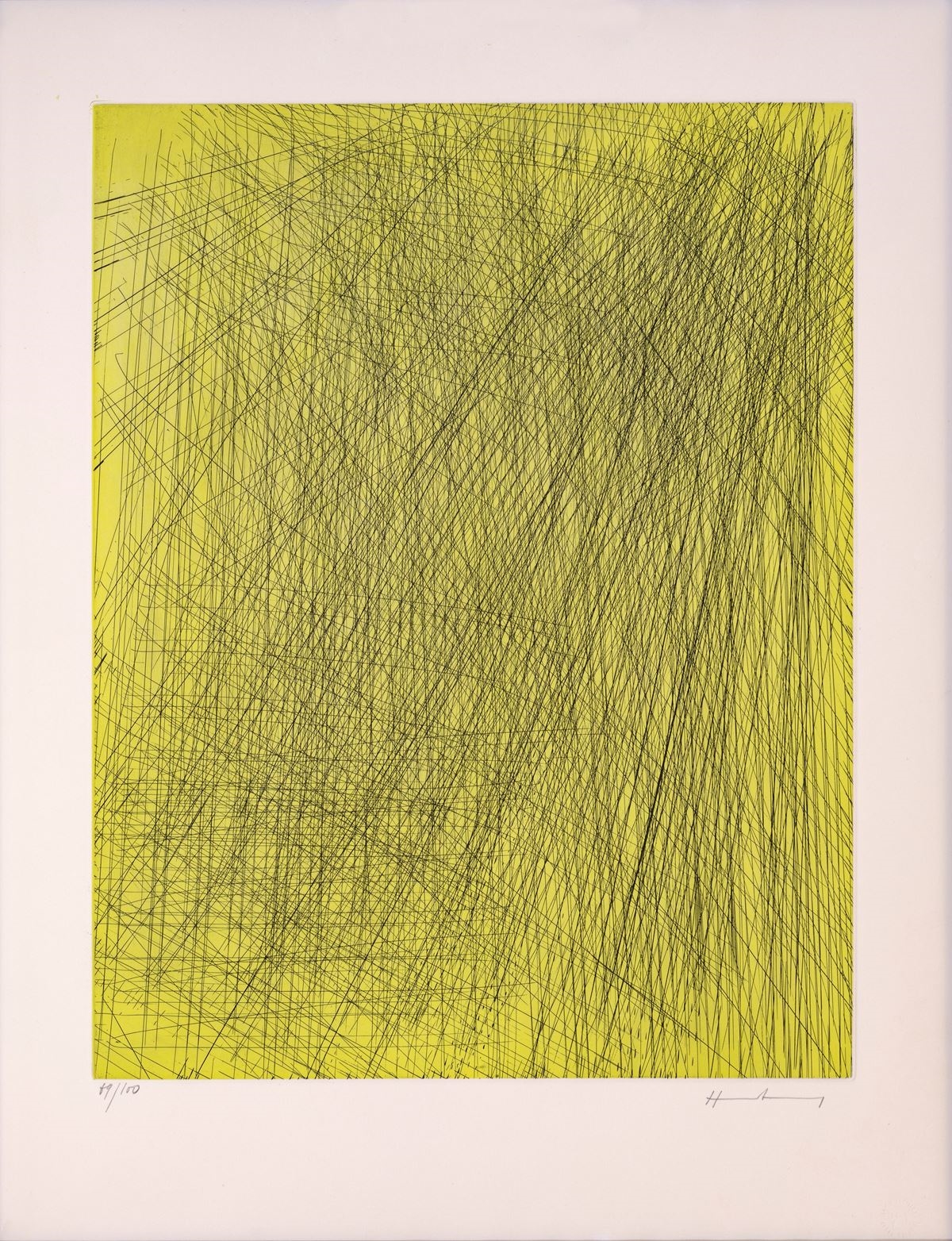 Artwork by Hans Hartung, untitled, Made of Etching Aquatint