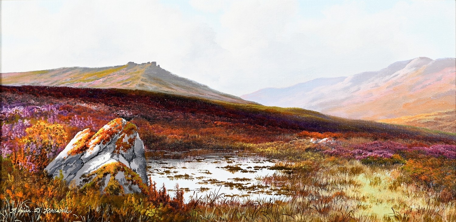 Artwork by Brian D. Horswell, Moorland in Springtime, Made of Oil On Canvas
