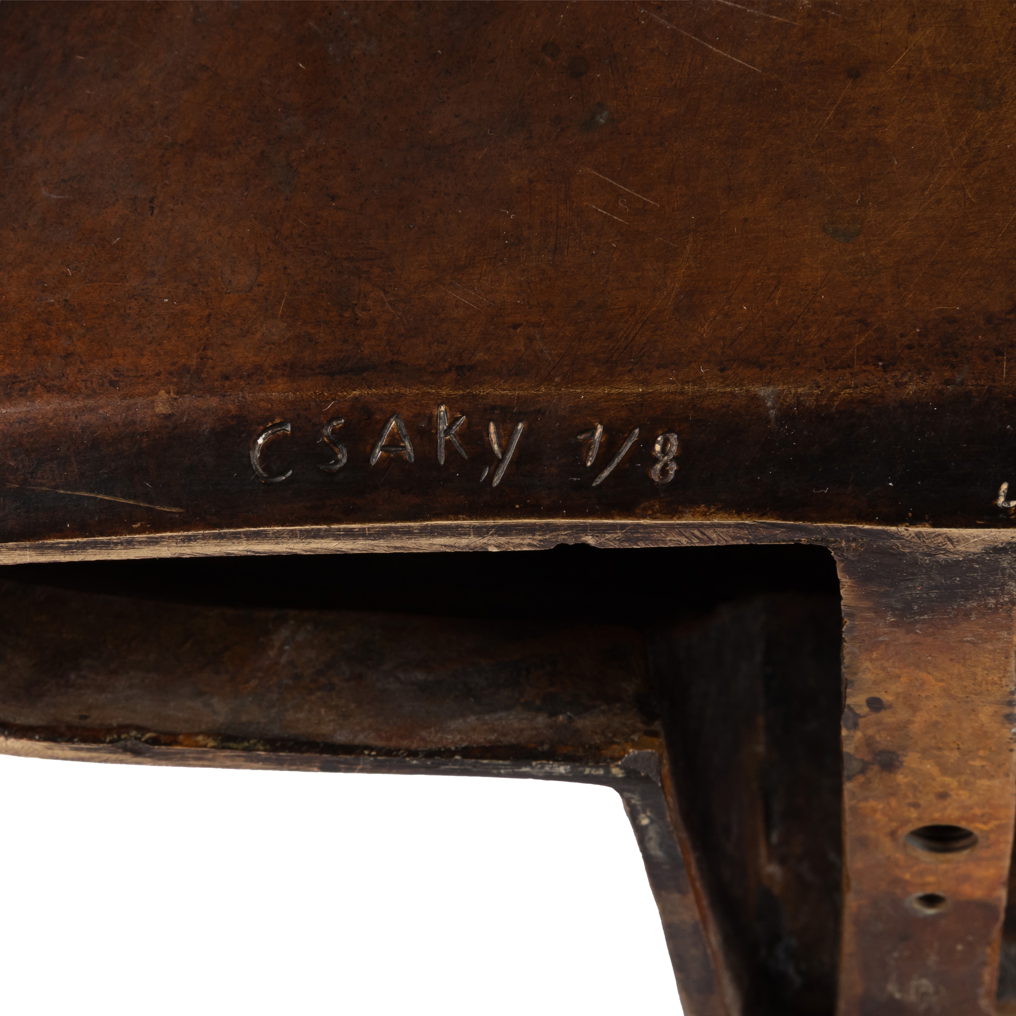 Artwork by Joseph Csaky, Tête Cubiste, Made of Bronze