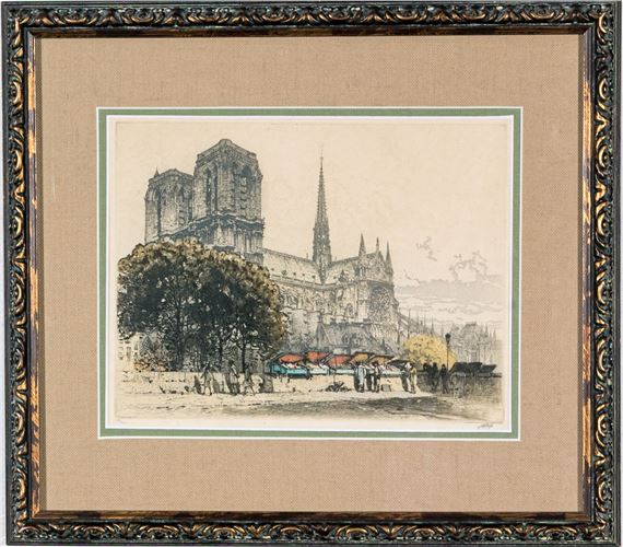 Notre Dame Paris On The Seine - J. Wolf