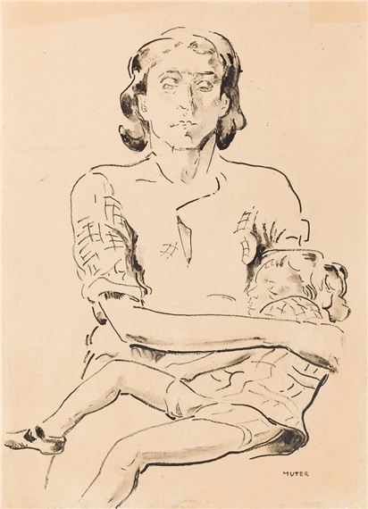 Mother and child - Maria-Mela Muter