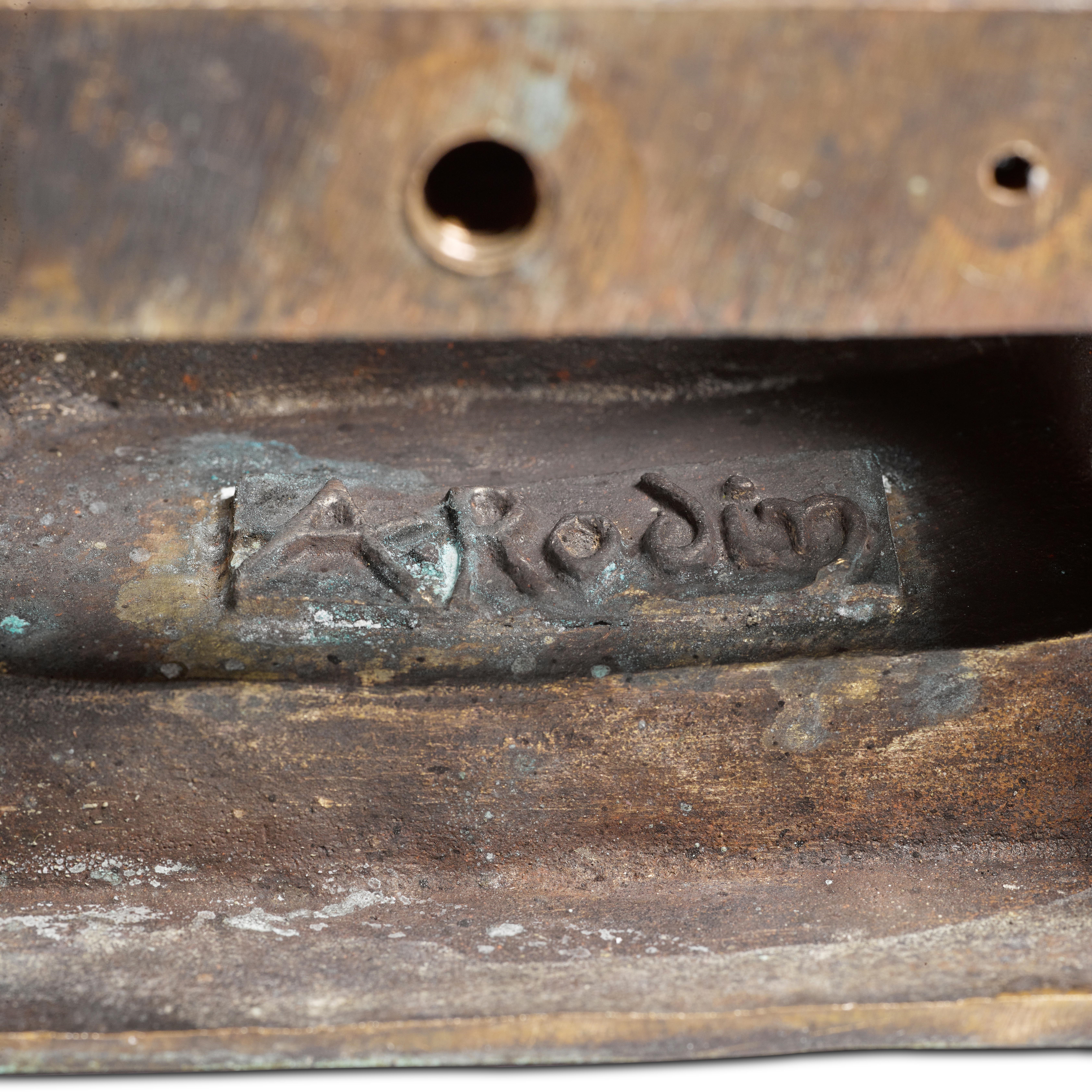 Artwork by Auguste Rodin, Étude pour Adam au pilier, Made of bronze