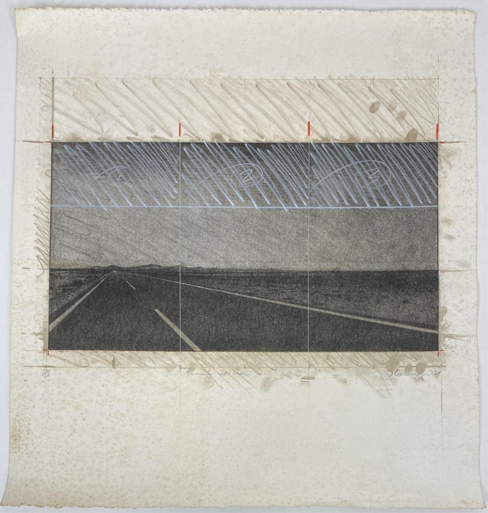 Artwork by Tim Storrier, Evening Approach, Made of Lithograph