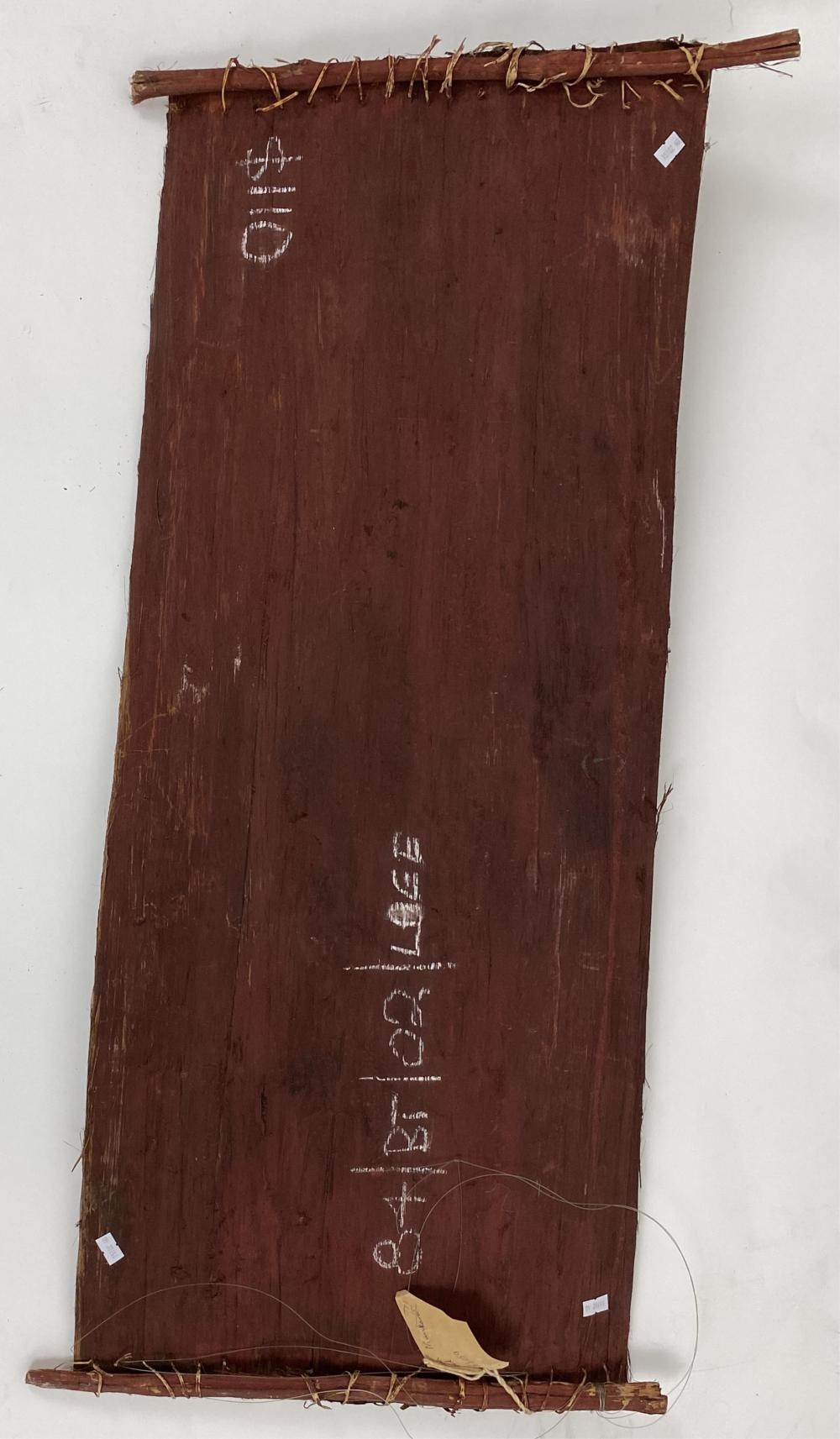 Artwork by Therese Ann Munkara, Untitled, Made of Earth Pigments On Eucalyptus Bark