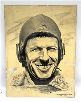 Portrait of Sir Charles Kingsford Smith 1897-1934 - Arthur Hudson