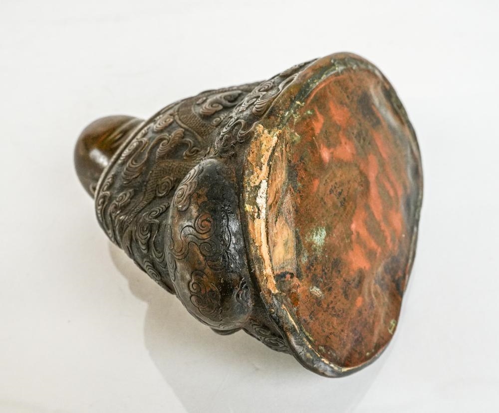 Artwork by Chinese School, Chinese Bronze of a Laughing Buddha, Made of Bronze