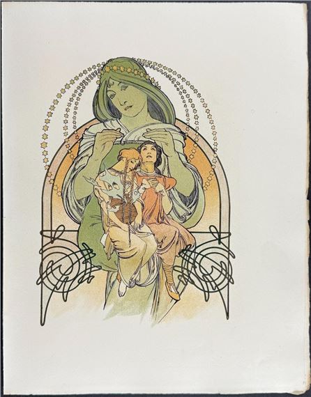 Ornately Illustrated Page - Alphonse Mucha