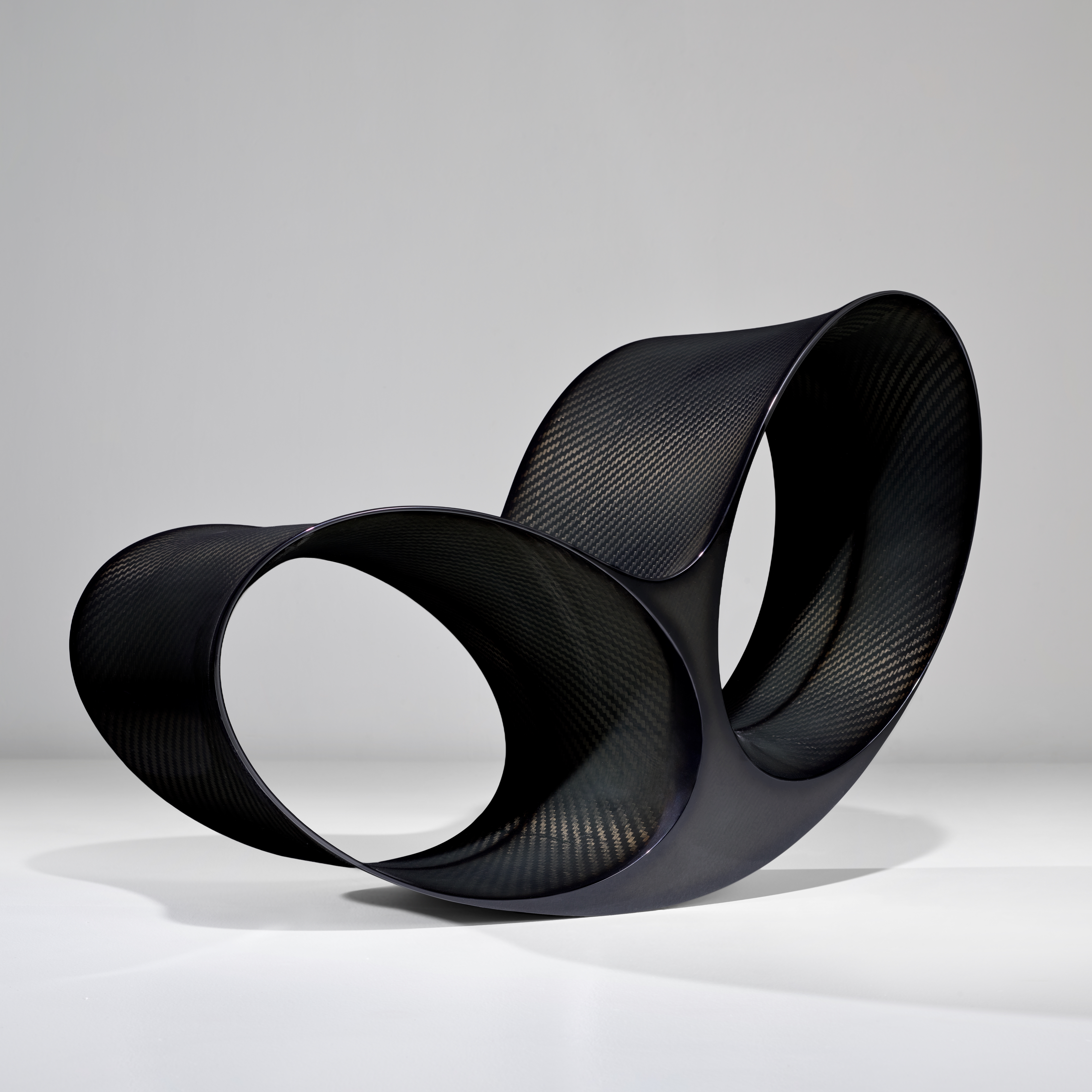 Artwork by Ron Arad, Oh Void 2', from the 'Paperwork' series, Made of Carbon fiber, Nomex resin-impregnated paper